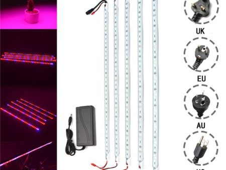 5PCS LED Ultraviolet Grow Light Strip for Plant Photosynthesis & Growth on Sale