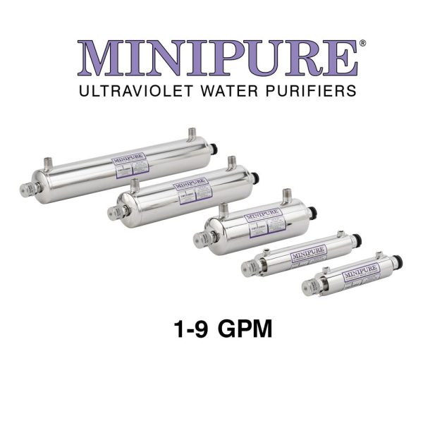 MINIPURE® UV Water Purifiers 1–9 Gallons Per Minute (GPM) Hot on Sale