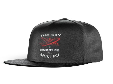 The Sky is Calling and I Must Fly Designed Snapback Caps & Hats For Sale