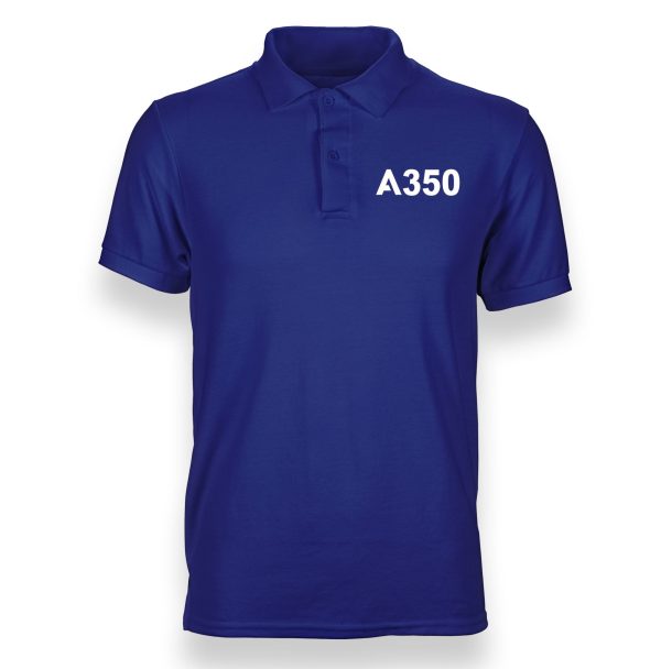 A350 Flat Text Designed  WOMEN  Polo T-Shirts Online Sale