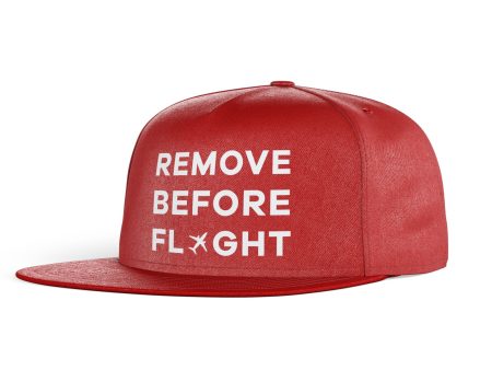 Remove Before Flight Designed Snapback Caps & Hats Discount