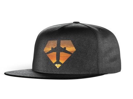 Supermen of The Skies (Sunset) Designed Snapback Caps & Hats For Sale