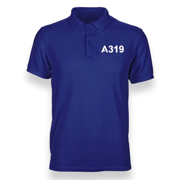 A319 Flat Text Designed  WOMEN  Polo T-Shirts Online now