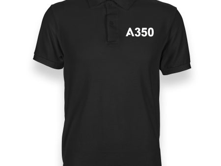 A350 Flat Text Designed  WOMEN  Polo T-Shirts Online Sale