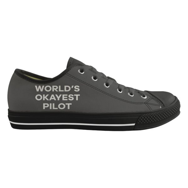 World s Okayest Pilot Designed Canvas Shoes (Men) Discount