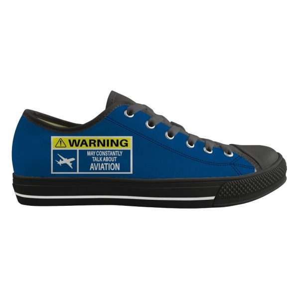 Warning May Constantly Talk About Aviation Designed Canvas Shoes (Men) Online