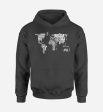 World Map (Text) Designed Hoodies Discount