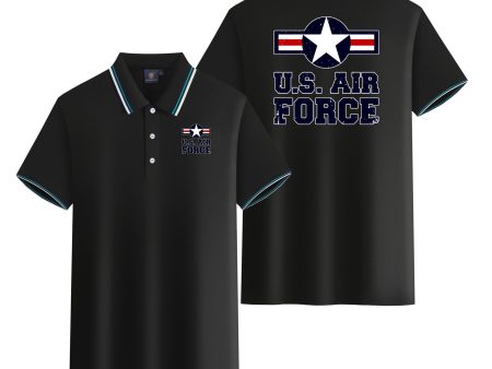 US Air Force Designed Stylish Polo T-Shirts (Double-Side) Fashion