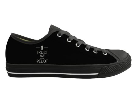 Trust Me I m a Pilot Designed Canvas Shoes (Women) Supply