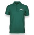 777 Flat Text Designed  WOMEN  Polo T-Shirts on Sale