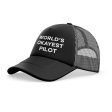 World s Okayest Pilot Designed Trucker Caps & Hats Online