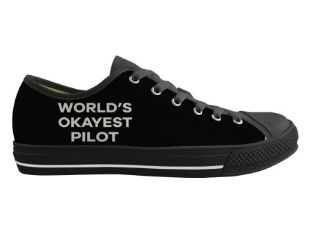 World s Okayest Pilot Designed Canvas Shoes (Men) Discount