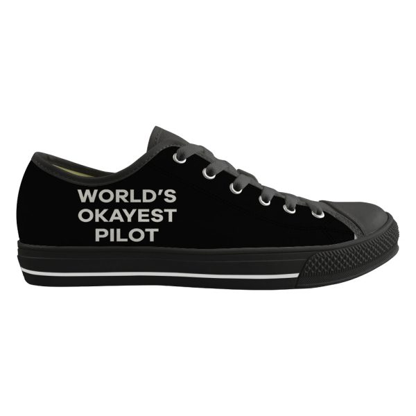 World s Okayest Pilot Designed Canvas Shoes (Men) Discount