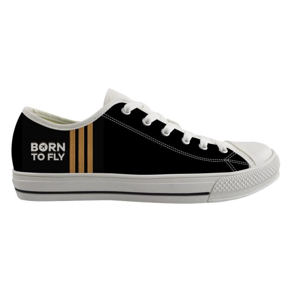 Born To Fly 3 Lines Designed Canvas Shoes (Women) Online