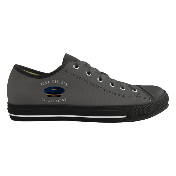 Your Captain Is Speaking Designed Canvas Shoes (Women) For Discount