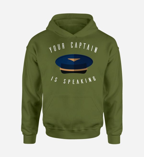 Your Captain Is Speaking Designed Hoodies Supply