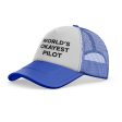 World s Okayest Pilot Designed Trucker Caps & Hats Online