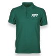 787 Flat Text Designed  WOMEN  Polo T-Shirts Online