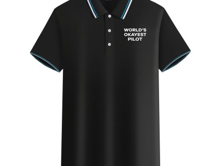 World s Okayest Pilot Designed Stylish Polo T-Shirts For Discount