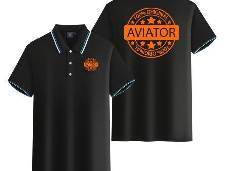 100 Original Aviator Designed Stylish Polo T-Shirts (Double-Side) Discount