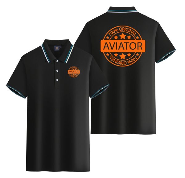 100 Original Aviator Designed Stylish Polo T-Shirts (Double-Side) Discount