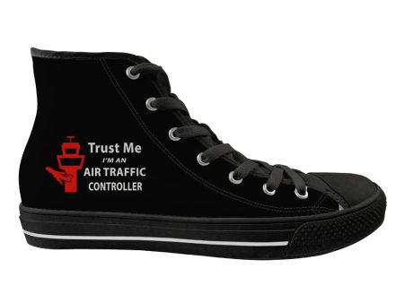 Trust Me I m an Air Traffic Controller Designed Long Canvas Shoes (Women) Sale