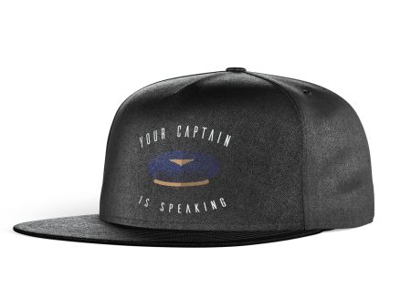 Your Captain Is Speaking Designed Snapback Caps & Hats Discount