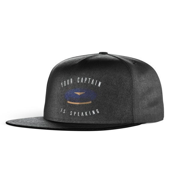 Your Captain Is Speaking Designed Snapback Caps & Hats Discount