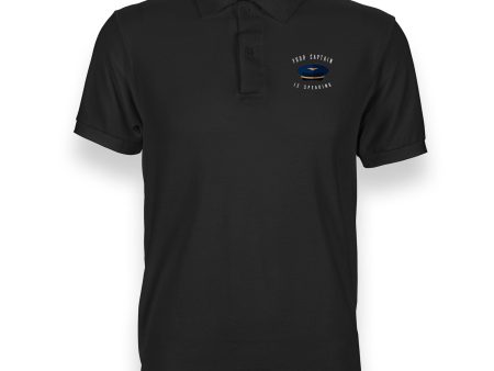 Your Captain Is Speaking Designed  WOMEN  Polo T-Shirts Hot on Sale