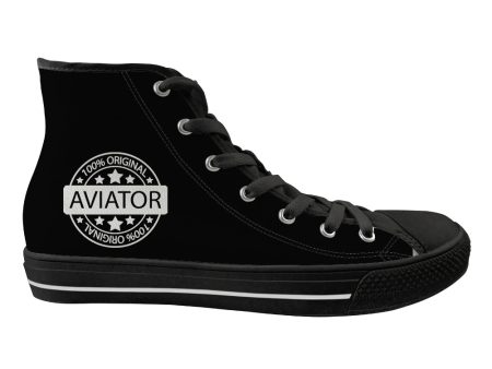 100 Original Aviator Designed Long Canvas Shoes (Men) Cheap