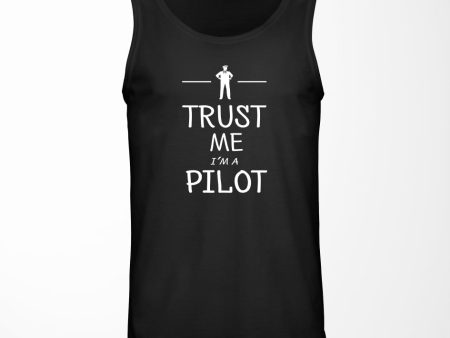 Trust Me I m a Pilot Designed Tank Tops For Cheap