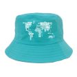 World Map (Text) Designed Summer & Stylish Hats For Sale