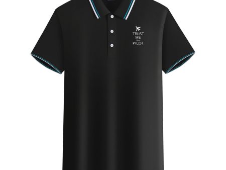 Trust Me I m a Pilot 2 Designed Stylish Polo T-Shirts Sale